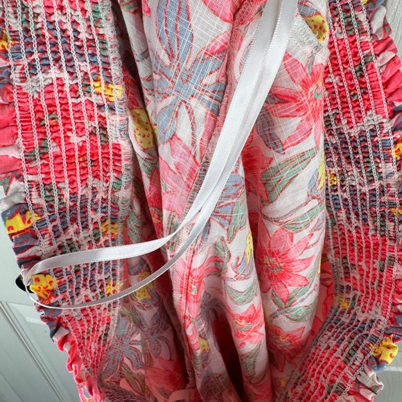 Women's Vineyard Vines Red Floral Print Top Size XL - Picture 8 of 8